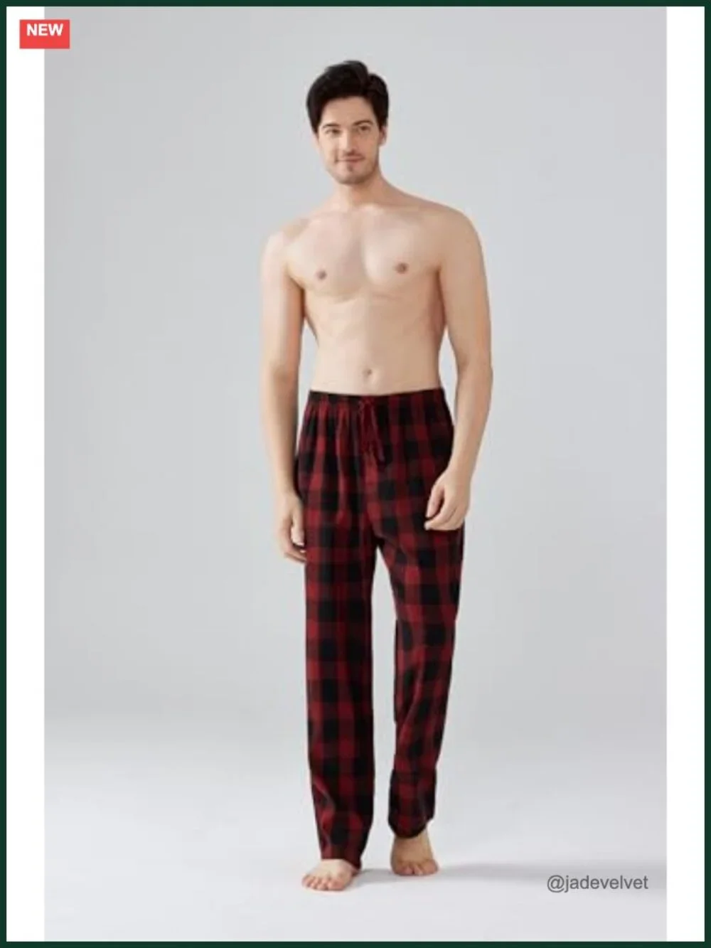 Flannel Pajama Pants 3 Pack Cotton Sleep Lounge Pockets Button Fly